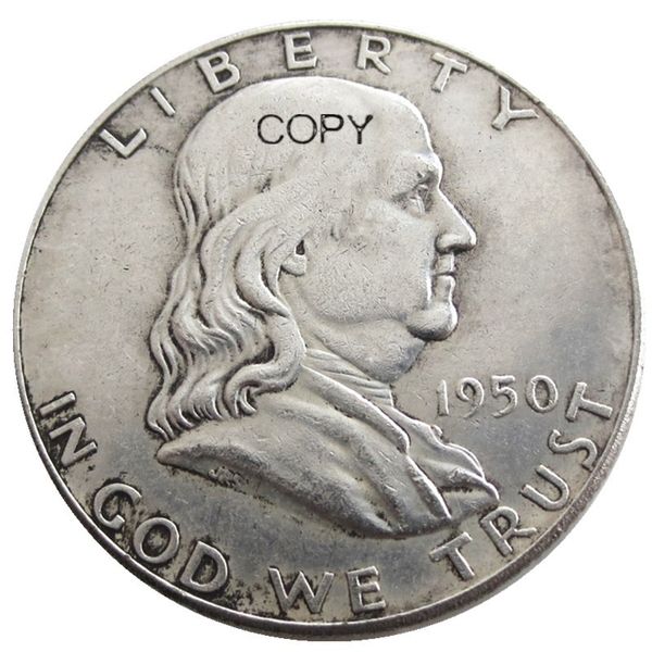 

us 1950 p/d franklin half dollar silver plated copy coins