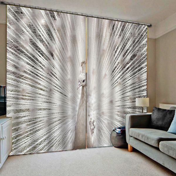 

thickened blackout curtains white feather curtains bedroom living room windproof thickening blackout fabric 3d curtain