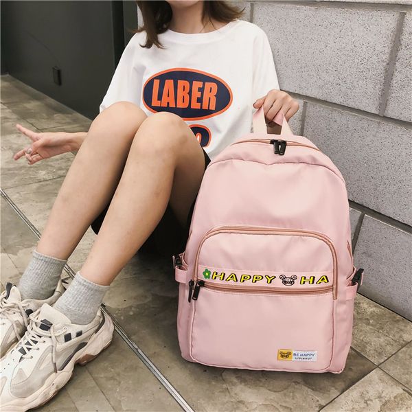 

waterproof nylon backpack women's backpack, large capacity multi-pocket zipper backpack travel bag, youth schoolbag