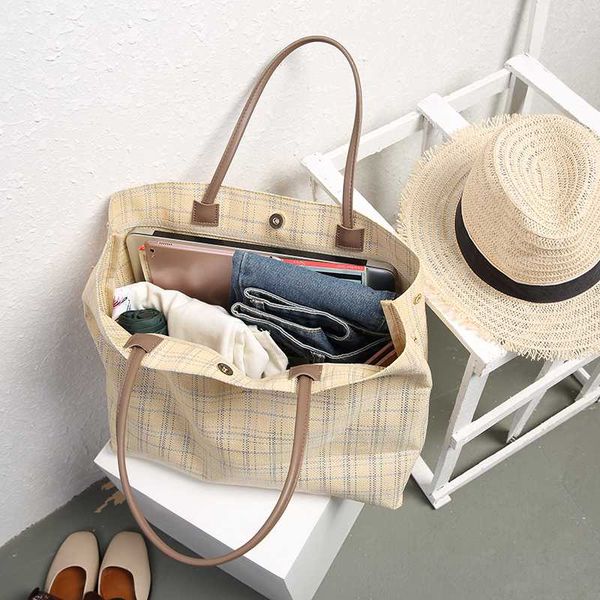 

women straw beach bag vogue travel holiday vacation leisure handmade woven new tote shopping large capacity ladies shoulder bags