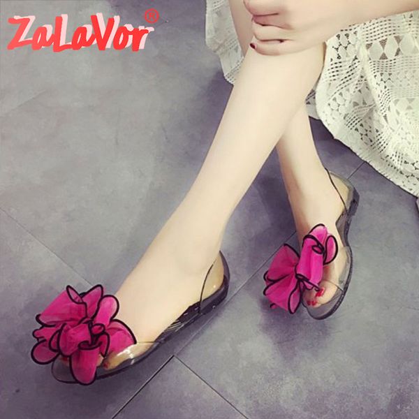 

zalavor 4 coolors women fashion flat shoes colorful flower peep toe shoes women easy wear slip on lady footwear size 35-39, Black