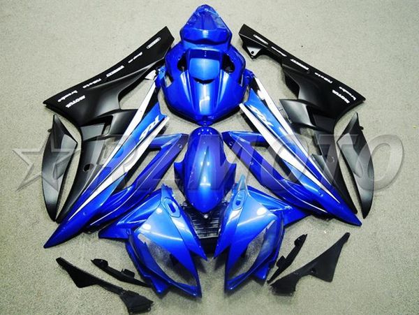 

4gifts injection mold new abs motorcycle full fairings kit fit for yamaha yzf-r6 2006 2007 06 07 r6 bodywork set blue black bright