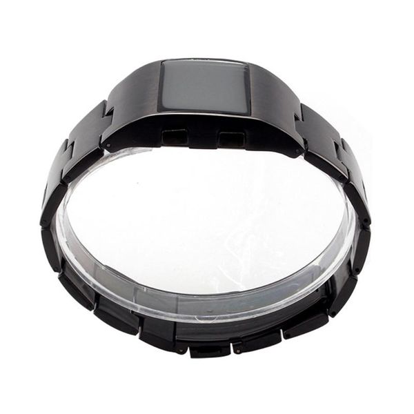 

men women outdoor gift portable adjustable business decoration casual bracelet electronic iron man digital watch led display, Slivery;brown