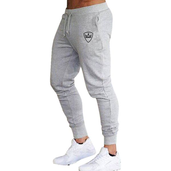 

2020 summer new fashion thin section pants men casual trouser jogger bodybuilding fitness sweat time limited sweatpants, Black