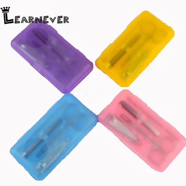 

learnever 4pcs stainless manicure tools nail scissors set nail clippers manicure suit art set makeup care tools