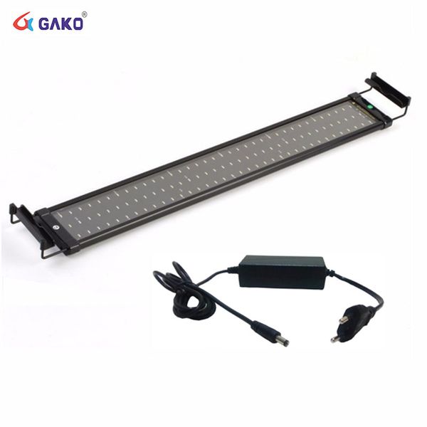 

75~95cm 2 modes 108 led bright aquarium fish tank smd led light lamp marine aquarium lighting aquario