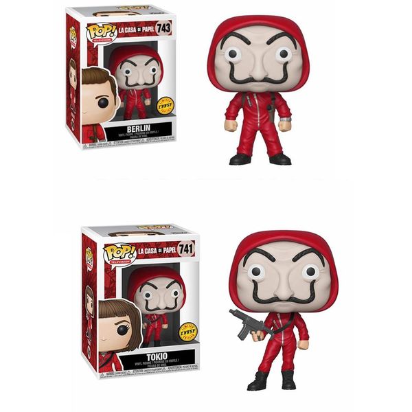 

funko pop la casa de papel tokio 741# the professor denver berlin 743# figure toys collection model toy