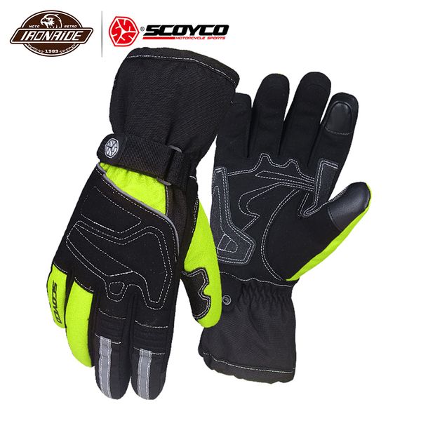 

scoyco waterproof motorcycle gloves men moto gloves windproof gant moto touch screen guantes motorbike riding winter, Black