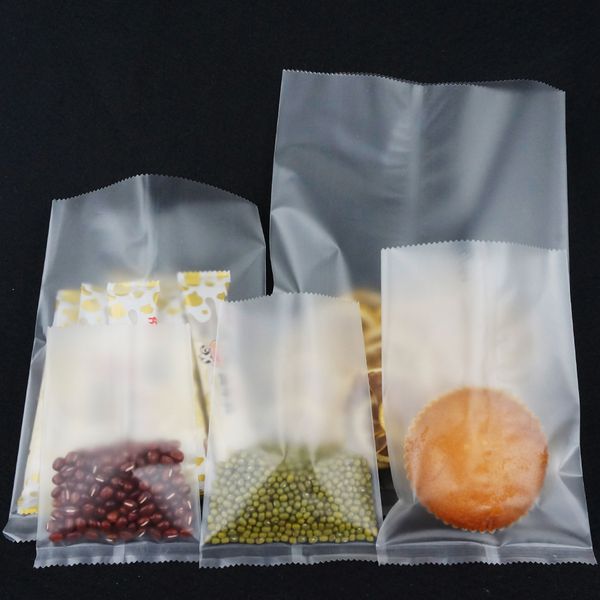 Frete grátis Fosco Transparente saco Liso-100 pcs / 10x15 cm fosco transparência poli bolsa simples, bolso de embalagem celular, pacote de comida saco