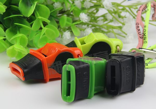 

multi-color fox 40 sports whistle school sports soccer football basketball game referee whistle with lanyard cushioned mouth grip m66r