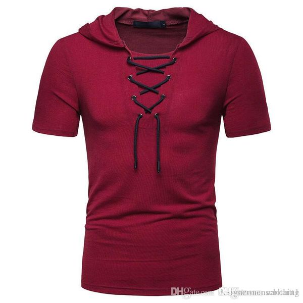 

мода сплошной цвет свободные летние мужские футболки мода дышащий короткий рукав tether тройники повседневные мужские топы, White;black