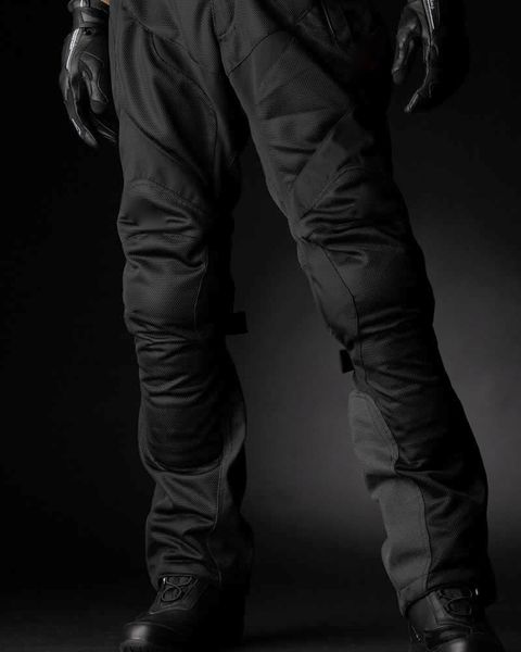 

men's motorcycle riding air flow mesh protective pants, Black;blue