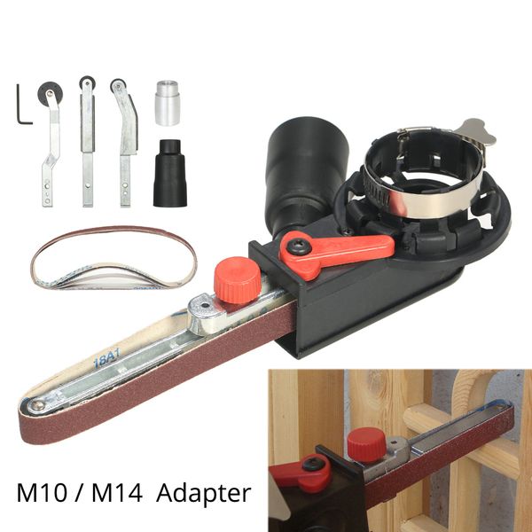 

angle grinder mini diy sander sanding belt adapter bandfile belt head sander for 115mm 4.5" and 125mm 5" electric angle grinder