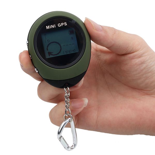 

keychain mini handheld gps navigation usb rechargeable location tracker portable travel compass for climbing outdoor activity
