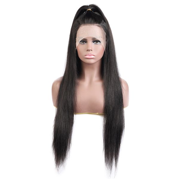 

human hair capless wigs 10a transparent lace water wave loose deep body 13*4 front straight brazilian kinky curly, Black;brown