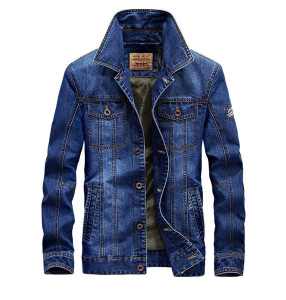 

designer mens printed jean jackets fashion long sleeve autumn outerwear stand collar coat casual clothing mens apparel, Black;brown