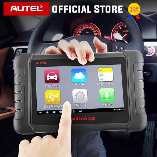 

autel maxidas ds808 diagnostic tool obdii obd 2 car auto diagnostic scanner tool tpms programming key programmer maxisys ms906