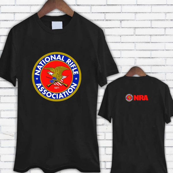 

classic tee shirts o-neck national rifle association nra guns rifles 2nd amendment black men short sleeve print tee, White;black