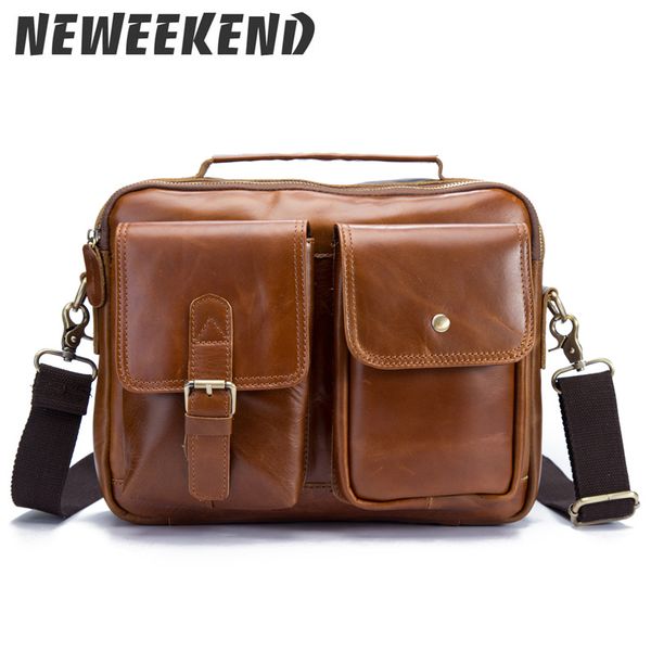 

new shoulder men's bag oil cow leather male fashion satchel bag men crossbody bag's masculina bolso big casual bags