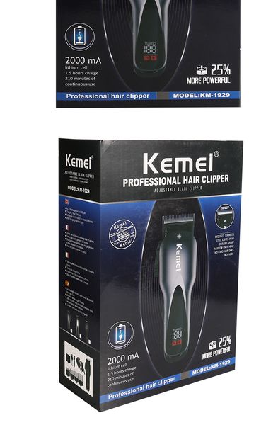 

kemei electric oil hairdresser electric push shear high power lcd display push professional hair clippers bwkf mjuxm