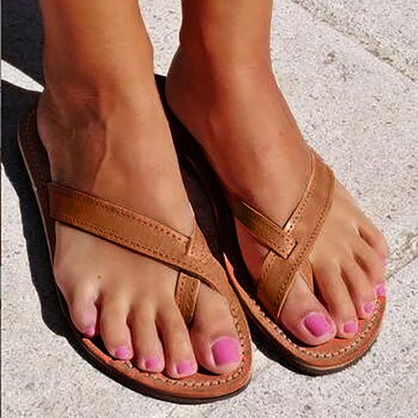 

retro solid color slippers women's flat with open toe fashion slides summer beach shoes casual outdoor indoor walking shoes, Black