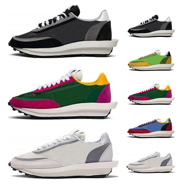 

whosale ldwaffle running shoes for men women green gusto pine green white grey black sacai racer ldv waffle sports sneakers