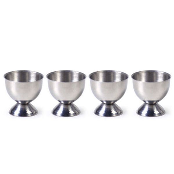

4pcs/set stainless steel boiled egg cup round stand holder accessories for frying eggs poach kitchen tool gadgets