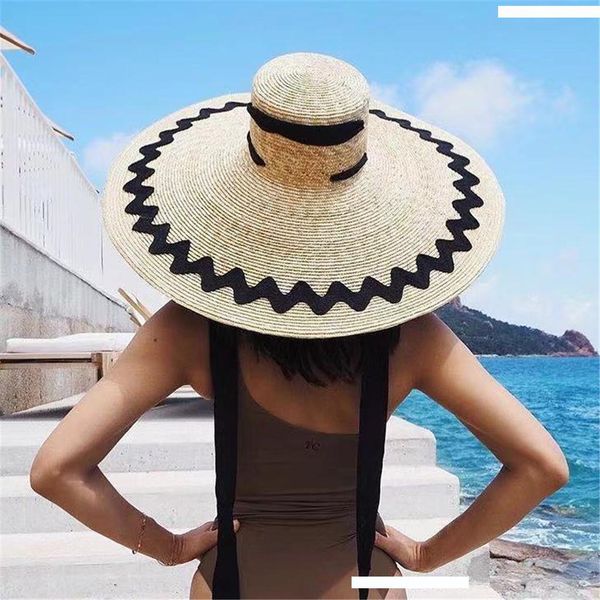 

мода большой вс hat бич anti-uv защиты вс складная соломы крышка tops floppy пляж hat cap солома chapeu, Blue;gray