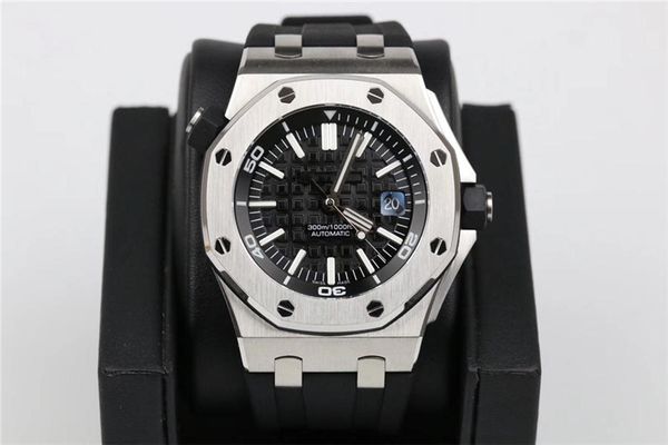 

n super 15703 diving artefact orologio di lusso swiss automatic machinery movement watches 42mm super waterproof designer watches, Slivery;brown