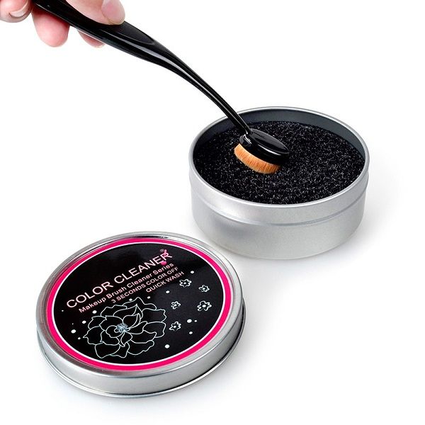 

чистящая губка для макияжа чистящая коробка для инструментов косметическая кисточка для удаления цвета химчистка для чистки инструмента для