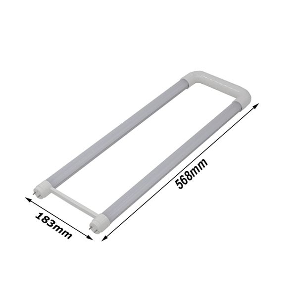 

g13 u-type tube t8 led tube with aluminum pc good heat dissipation 560mm g13 base18w 1800lm 85-265v 0.95pf