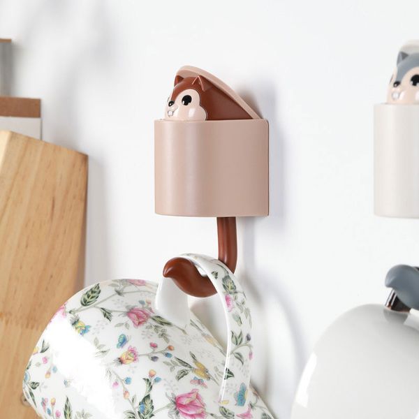 

creativity outstretched squirrel for coat wall hook key holder wall home decoration kitchen hook bathroom accessories