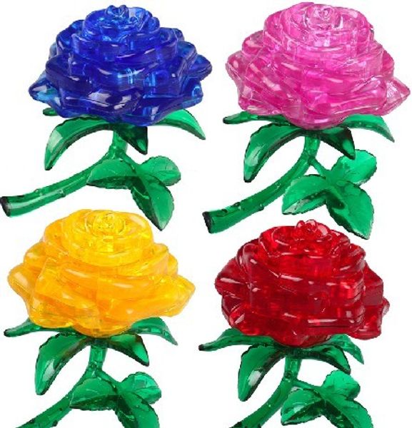 

Роза 3D кристалл головоломки 44Pcs