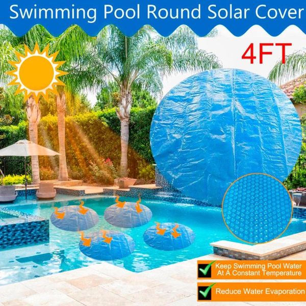 

swimming round pool cover suitable protector 10ft foot above ground blue protection swimming pool dust cover tarpaulin