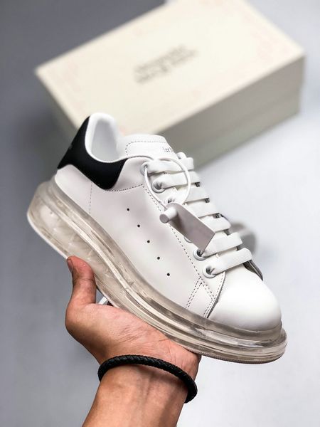 

brand men women fashion leather rainbow alexanders platform increase queens casual shoes mens white air sole crystal sneakers, White;red