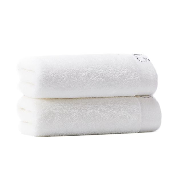 

jie ya l towel 2 article white solid color towel absorbent soft skin thick comfortable face towel