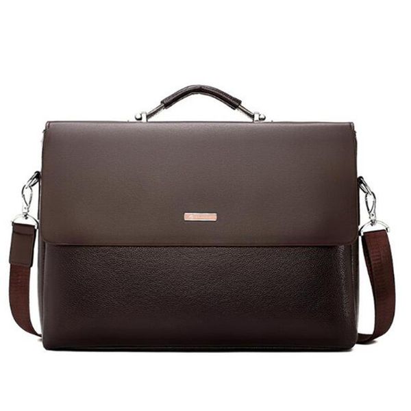 

men bags business briefcase messenger handbags male lapbag office black brown leather handbags men briefcase