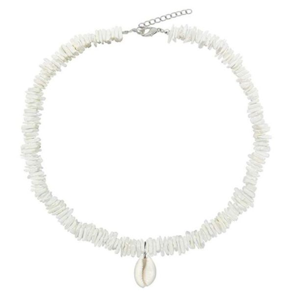 

natural shell pendant necklaces for women irregular chips seashell clavicle chain female 2019 fashion summer beach jewelry new, Golden;silver