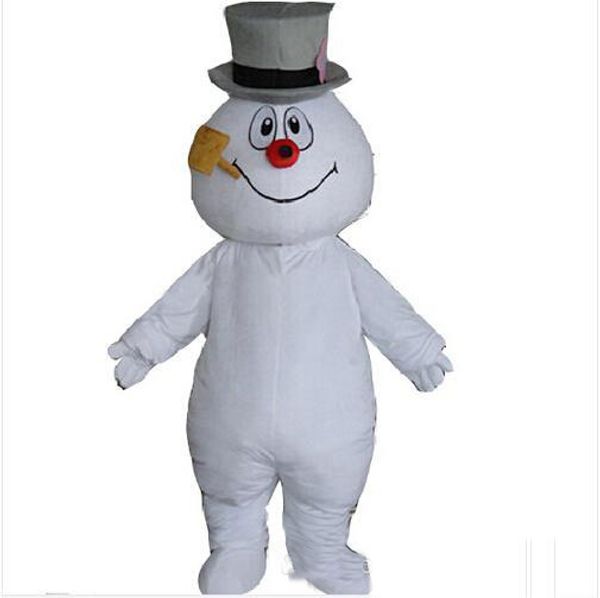 

2019 frosty snowman mascot costume walking cartoon clothing ing, Red;yellow