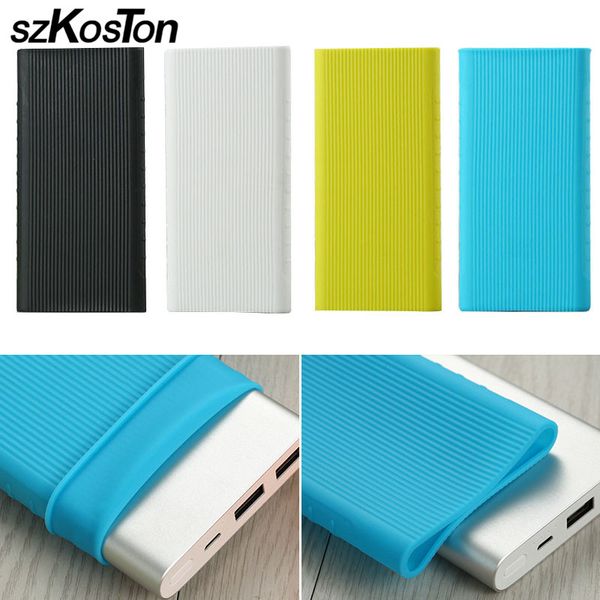 

case for xiaomi mi power bank case 2 10000 mah 10000mah rubber cover pouch skin power bank protector silicone protective case