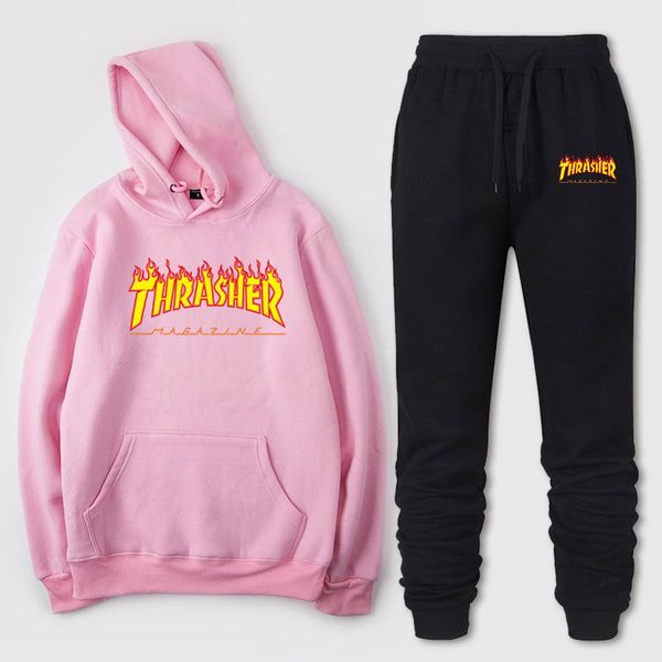 

2020mens tracksuit fashion designer hoodies+pants 2 piece sets solid color brand outfit suits 2019 tracksuits for mens, Gray