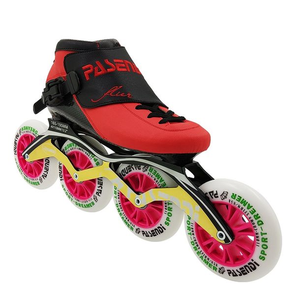 

pasendi professional speed skating boots 4 patines adults roller skate children beginner inline skates shoes women men kids shoe