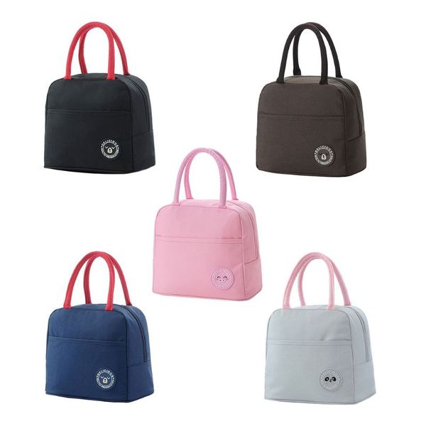 

2019 new fashion thermal insulated lunch box dog bag tote pouch lunch container, Blue;pink