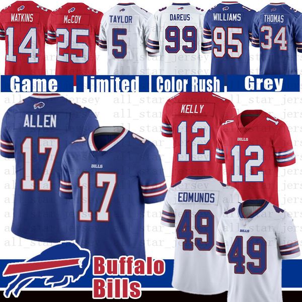 

Buffalo 17 jo h allen bill jer ey 49 tremaine edmund 34 thurman thoma 12 jim kelly 27 tre 039 daviou william 25 le ean mccoy football