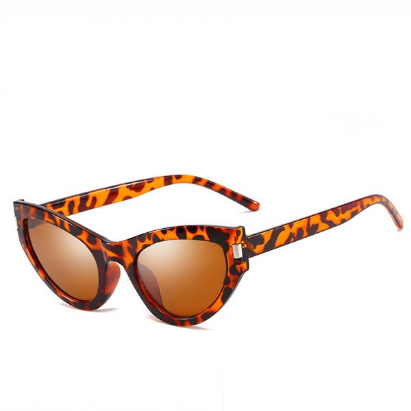 

fashion leopard frame sunglasses for women trend new european american street sun glasses 2019 vintage anti-uv ladies eyewear, White;black