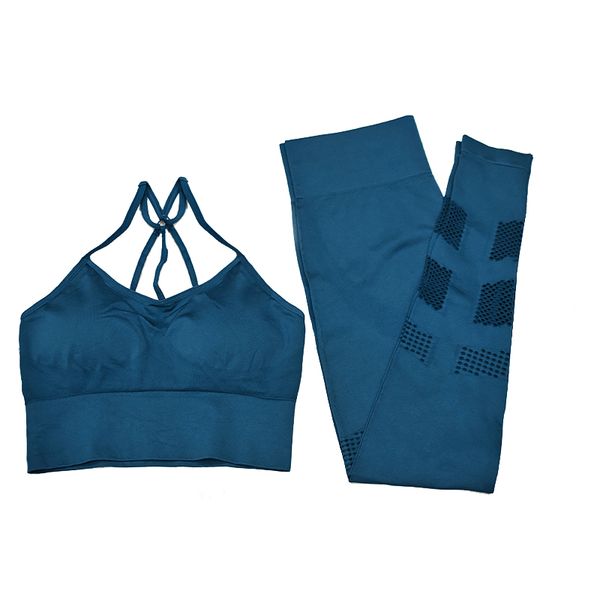 

women yoga set workout gym fitness clothing suit 2 piece seamless +leggings for training women clothes tracksuit for