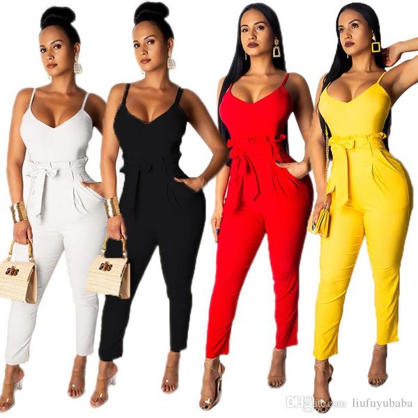 

взрыв модели sling европа и внешняя торговля сексуального многоцветной большого размера женщины сплошного цвета комбинезон сша, Black;white