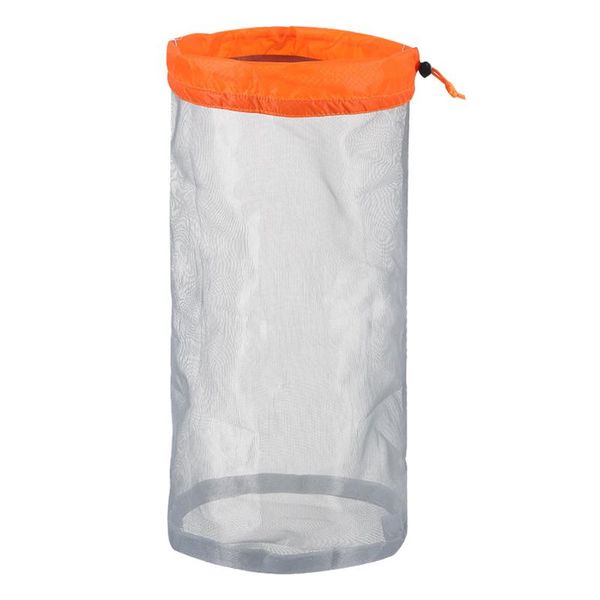 

5pcs/set travel drawstring beach toys outdoor ultralight packs clothes towel mesh storage bag organizer stuff sacks transparent