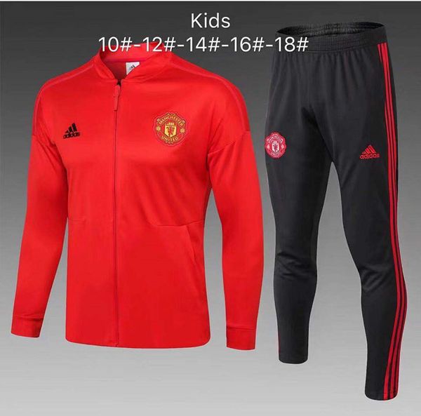 

18 19 20real madrid roma ajax2019 2020football club kids jacket football sportswear jogging barcelo kids that messi flamencoatletico madrid, Black