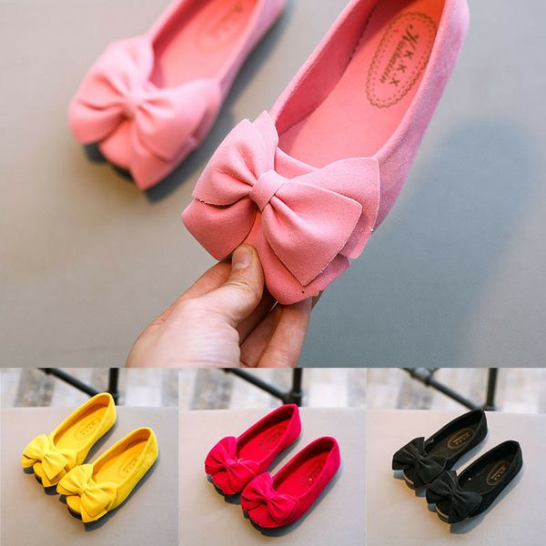 

2019 summer lovely children toddler baby girls princess shoes bowknot kids girl casual single shoes soft slip-on, Black